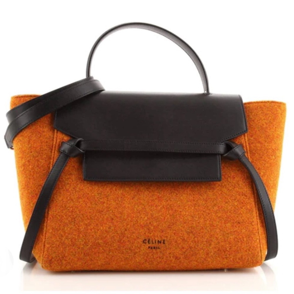 SOLD — NWT Celine Belt Bag Felt & Leather Mini
